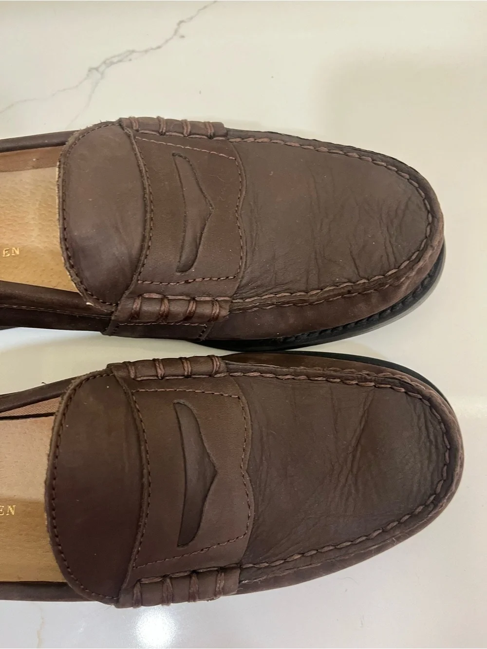 Polo by Ralph Lauren Dark Brown Leather Penny Loafers